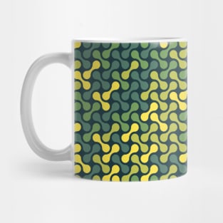 Metaballs Pattern (Green Yellow) Mug